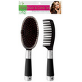 2-Piece Salon Brush and Comb Set